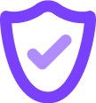 Icon for the secure property, illustrated by a protective shield
